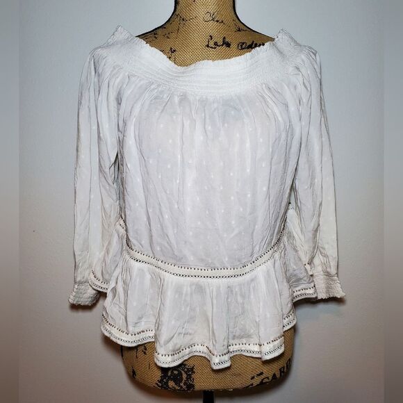 NWT Superdry Ameera Off The Shoulder Top Size 6 - Picture 2 of 15